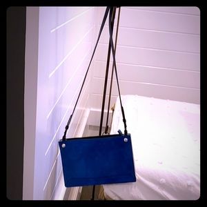 Rag & Bone Deep Blue Suede Crossbody
